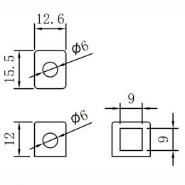 12V 7Ah YS12-7A-BS terminals