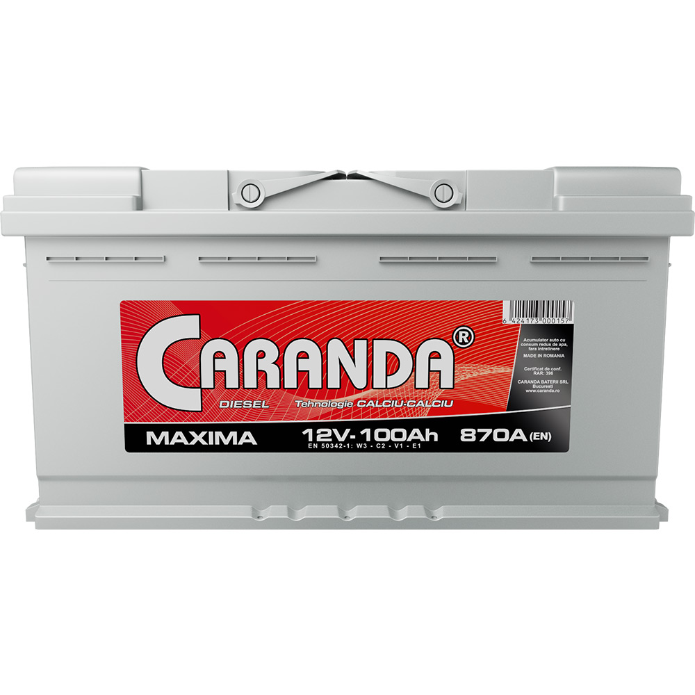 I think I'm sick Obligatory settlement Baterie auto 12V 100Ah 870A CARANDA MAXIMA - Caranda