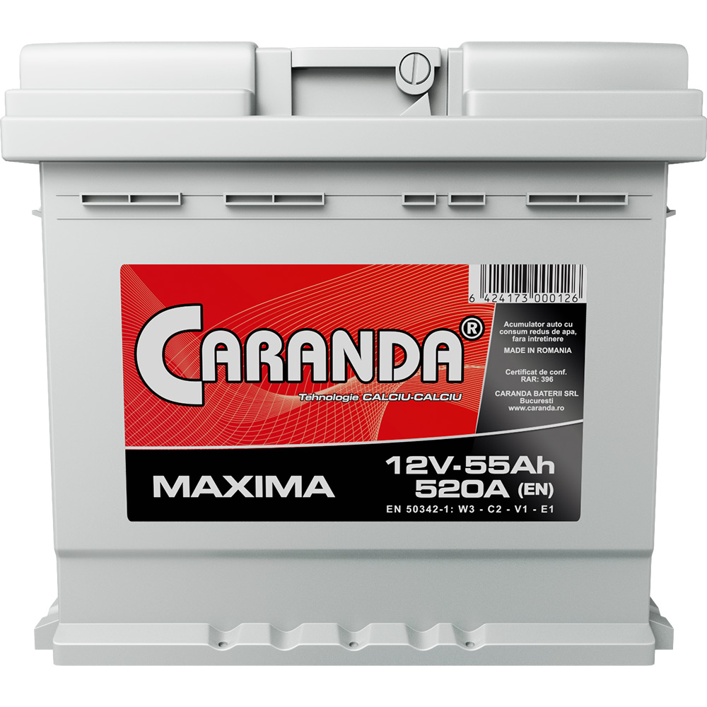 To edit Think cheekbone Baterie auto 12V 55Ah 520A CARANDA MAXIMA - Caranda