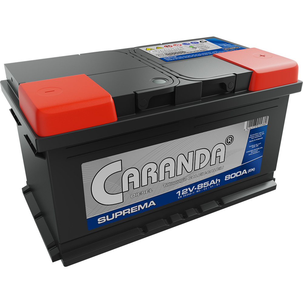 Facet Trolley initial Baterie auto 12V 85Ah 800A - CARANDA SUPREMA - Caranda