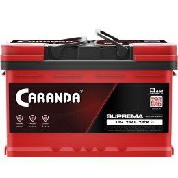 Baterie Auto Caranda Suprema 75Ah 720A 3 Ani Garantie Borna Pozitiva Dreapta L3B 278mm Poza 3A