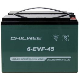 12V 45Ah 6-EVF-45 front