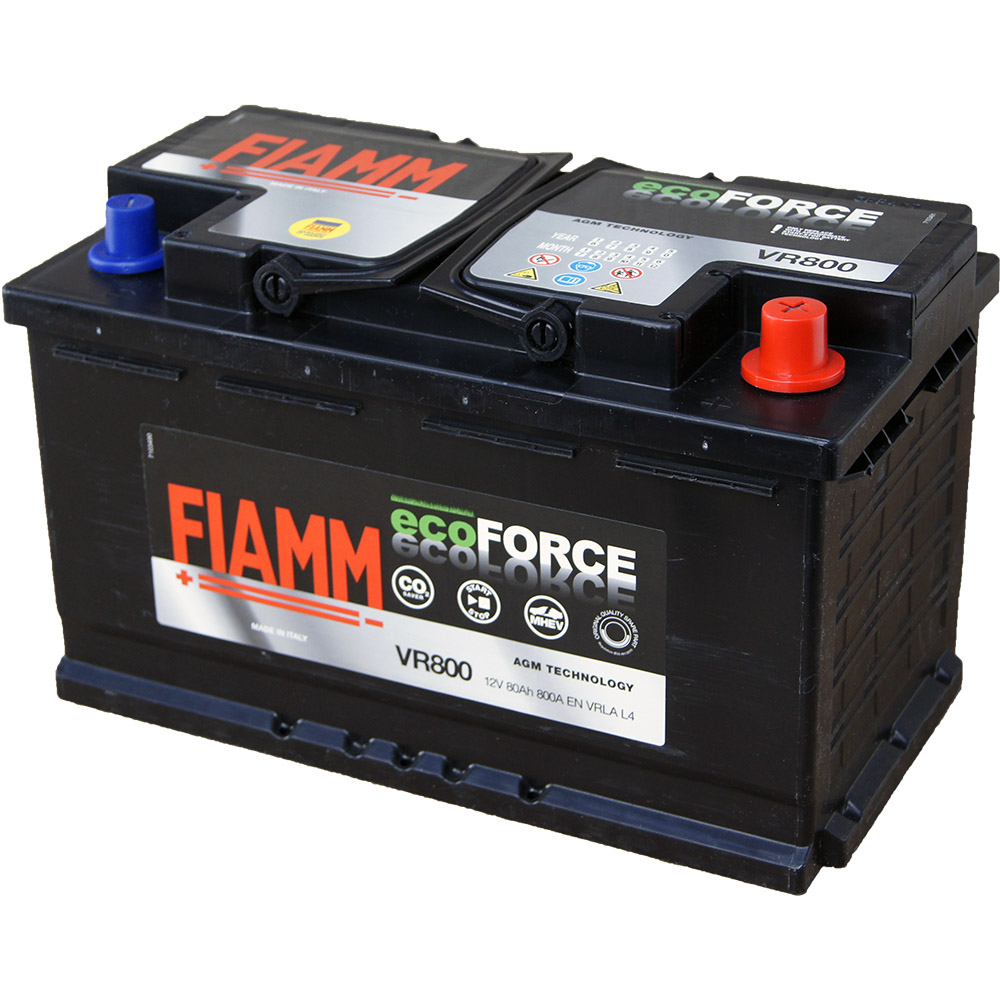 Amplifier assistant Excellent Baterie auto Start Stop FIAMM ecoFORCE AGM 12V 80Ah 800A - Caranda