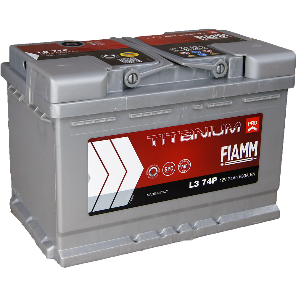 L3 / EB740 / H6 / 574.12 Batterie de démarrage FIAMM 12v 74Ah 680A