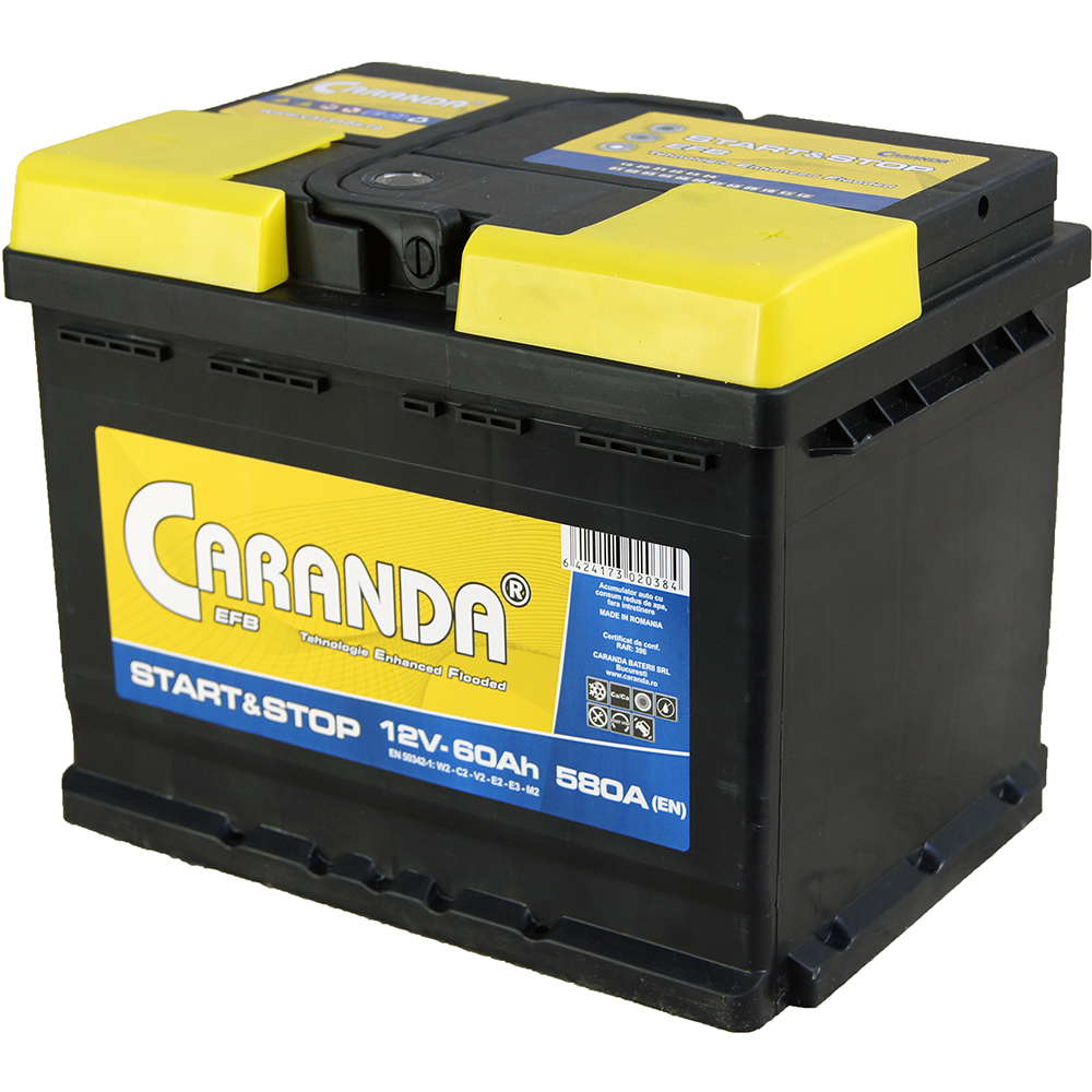 It's cheap welding Irrigation Baterie auto 12V 60Ah 640A CARANDA START STOP EFB - Caranda