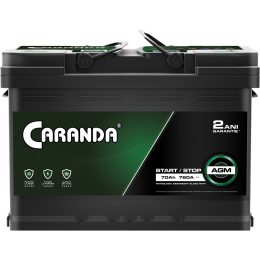 Baterie Auto Caranda Start Stop AGM 70Ah 760A 2 ani Garantie Borna pozitiva dreapta L3 278mm Poza 3A
