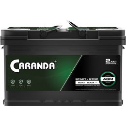 Baterie Auto Caranda Start Stop AGM 80Ah 800A 2 ani Garantie Borna pozitiva dreapta L4 315mm Poza 3A