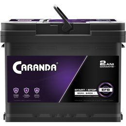 Baterie Auto Caranda Start Stop EFB 60Ah 640A 2 ani Garantie Borna pozitiva dreapta L2 242mm Poza 3A