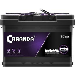Baterie Auto Caranda Start Stop EFB 70Ah 760A 2 ani Garantie Borna pozitiva dreapta L3 278mm Poza 3A