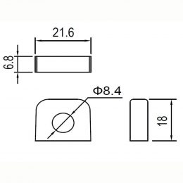 12V 22Ah YS12-22R terminals
