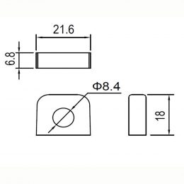 12V 32Ah YS12-32R terminals