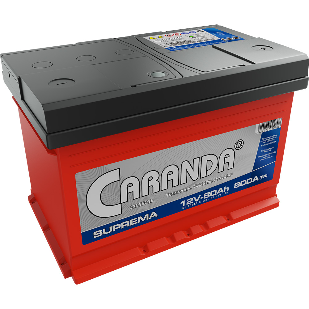Baterie 12V 80Ah 800A CARANDA - Caranda