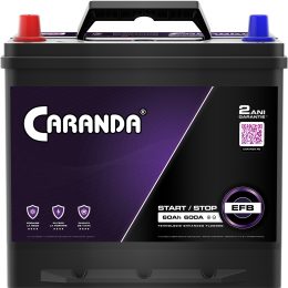 Baterie Auto Caranda Start Stop EFB JAPAN 60Ah 600A 2 ani Garantie Borna pozitiva stanga D23 230mm Poza 3A