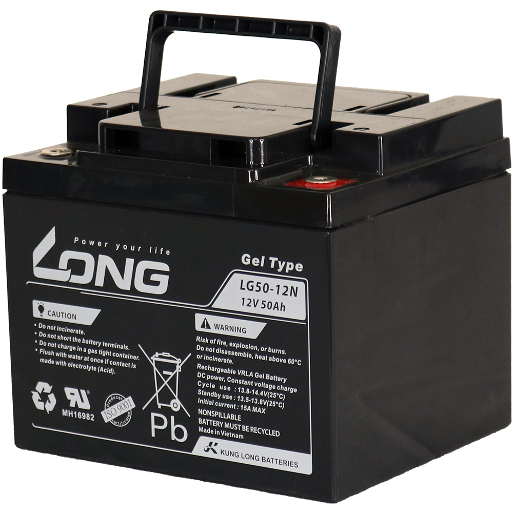 Long LG50-12N. Rollstuhlbatterie Long 50Ah 12V