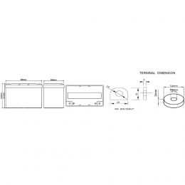 12V 80Ah SOLAR CHILWEE Dimensions