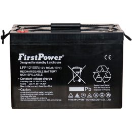 Acumulator 12V 100Ah LFP12100V front view