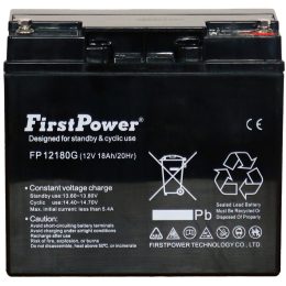 Acumulator 12V 18Ah FP12180G front view